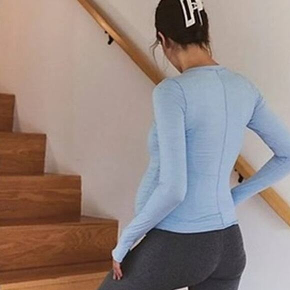 FP Movement x Hatch NWT Blue Bell Right On Run Layer Maternity Long Sleeve Top - Picture 6 of 9